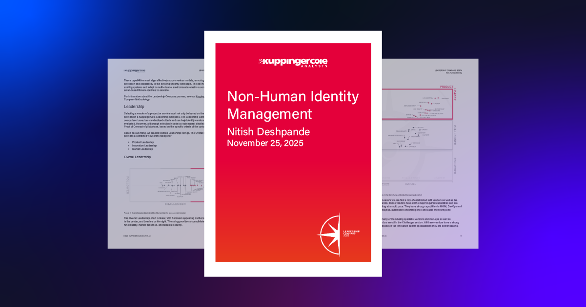KuppingerCole Report: Your Guide to the Top Platforms for Securing and Governing Machine Identities at Enterprise Scale
