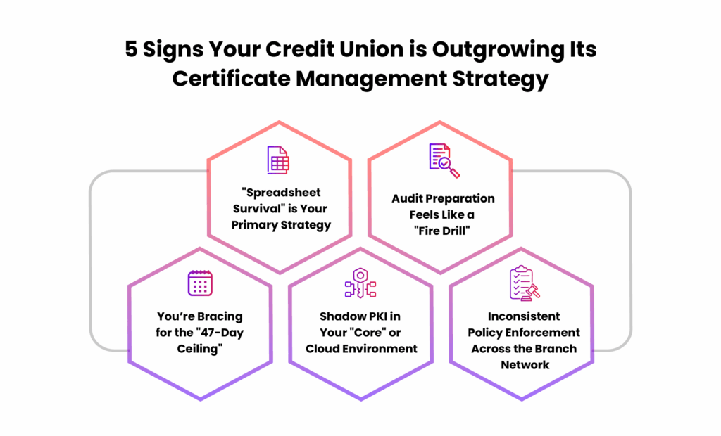 credit union and certificate lifecycle management