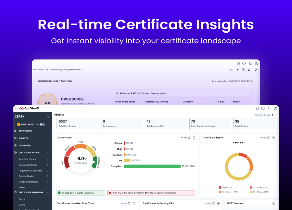 real-time certificate insights